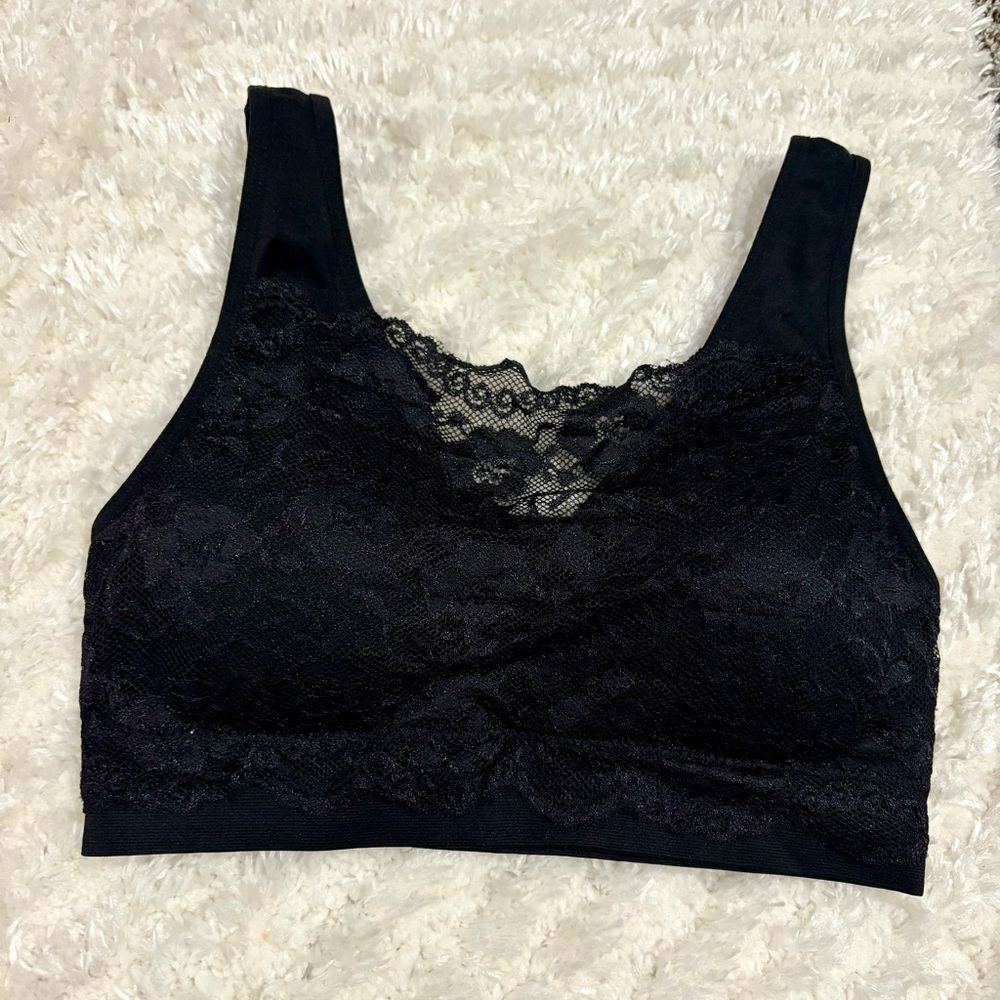 Set of 2 Black Lace Bralette